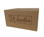 Wooden Living - Wood Tray/Wooden Trays | Square Serving Boxes with Handles - Unfinished & Small | for Montessori Materials, Crafts to Paint, Kids, Decor, Shelf, Activity (12 x 12 x 1.5, Pack of 4)