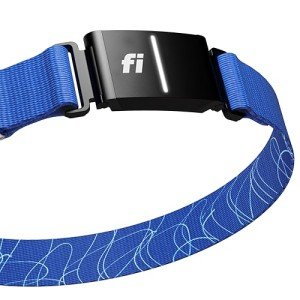 Fi Series 3 Smart Dog Collar - GPS Dog Tracker and Activity & Fitness Monitor, Waterproof, LED Light, Escape Alerts, Nationwide Coverage [Free 1 Year Membership] (Blue, Medium)