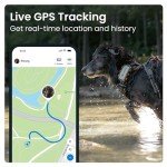 Tractive XL GPS Tracker & Health Monitoring for Dogs (50 lbs+) - Market Leading Pet GPS Location Tracker | Wellness & Escape Alerts | Waterproof | Works with Any Collar (Adventure Edition)
