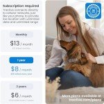 Tractive XL GPS Tracker & Health Monitoring for Dogs (50 lbs+) - Market Leading Pet GPS Location Tracker | Wellness & Escape Alerts | Waterproof | Works with Any Collar (Adventure Edition)
