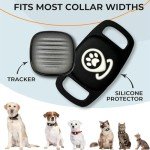 Pet Tracker for Dog, Dog Tracker Smart Pet Location Tracker with Tracker Holder, Item Finder MFi Certificated Tracking Device, No Monthly Fee, Works with Find My (iOS Only) Not GPS Tracker