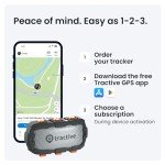 Tractive XL GPS Tracker & Health Monitoring for Dogs (50 lbs+) - Market Leading Pet GPS Location Tracker | Wellness & Escape Alerts | Waterproof | Works with Any Collar (Adventure Edition)