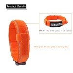 Yunleparks Tactical Dog Collar Heavy Duty Dog Collar with Metal Buckle and Control Handle for Medium Large Dogs Training (Orange, Medium (Pack of 1))