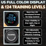 Dog Shock Collar with Remote, Unmatched 4-Mile Range, Night-Light Mode, Training Guide Included, 124 Training Levels & 4 Modes, Beep Vibration Shock, Waterproof Rechargeable, Fits All Dogs, US Tech