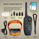 PetSpy M686 Premium Dog Training Shock Collar, 1100 Yards, Medium to Large Dogs, with Vibration, Electric Shock and Beep, Waterproof, Remote Trainer (One Dog)