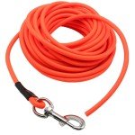 Dog Training Check Cord Tracking Leash Lead - HuntEmUp Ruff-Cord - Train at a Distance with Control - 30 Foot - Orange - Long Lead K9 Pointer Retriever Gundog