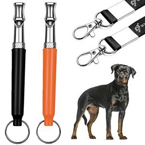 Dog Whistle, Adjustable Pitch for Stop Barking Recall.Training,Professional.Dogs Training,Whistles, Tool for with Free.Black.StrapLanyard