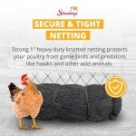 Stromberg's 1" Knotted Netting, Game Bird Netting for Pheasants & Quails, Heavy Duty, Chicken Coops, Gardening, UV-Resistant, 85 lb. Break Strength, 25'x25'
