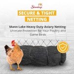 Stromberg’s 2” Mesh Heavy Duty Knotted Aviary Netting, UV Resistant Polyethylene Fiber for Game Birds, Pheasants & Poultry, 85 Lbs Break Strength Durable Against Weather and Predators, Size 25' x 50'