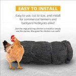 Stromberg's 1" Knotted Netting, Game Bird Netting for Pheasants & Quails, Heavy Duty, Chicken Coops, Gardening, UV-Resistant, 85 lb. Break Strength, 25'x25'