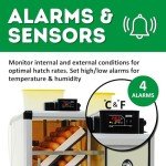 HB700C Egg Incubator with Hatcher Combo. Automatic Egg Turning and Humidity Control, Adjustable Egg Setter Trays, Perfect Poultry Incubator, Set and Forget Design. - Cimuka by Hatching Time