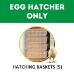 HB175H Egg Hatcher with Automatic Humidity Control, Chick Hatching Baskets, Perfect Poultry Hatcher, Set and Forget Design for Poultry Enthusiasts - Cimuka by Hatching Time