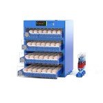 256 Eggs Automatic Egg Incubator, LED High-Efficiency Automatic Egg Turning & Temperature Control, Automatic Ventilation Egg Incubators for Hatching Chicken Duck Goose Birds (256 Eggs)