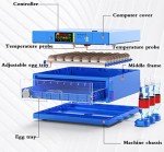 256 Eggs Automatic Egg Incubator, LED High-Efficiency Automatic Egg Turning & Temperature Control, Automatic Ventilation Egg Incubators for Hatching Chicken Duck Goose Birds (256 Eggs)