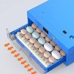 256 Eggs Automatic Egg Incubator, LED High-Efficiency Automatic Egg Turning & Temperature Control, Automatic Ventilation Egg Incubators for Hatching Chicken Duck Goose Birds (256 Eggs)