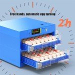 Egg Incubator, Egg Incubator with Temperature Control & Humidity Display,LED High-Efficiency Automatic Egg Turning, for Hatching Chicken Duck Quail Eggs Incubators for Hatching Chicken (192 Egg)