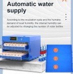 Egg Incubator, Egg Incubator with Temperature Control & Humidity Display,LED High-Efficiency Automatic Egg Turning, for Hatching Chicken Duck Quail Eggs Incubators for Hatching Chicken (192 Egg)