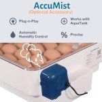 IncuView 3 Pro All-in-One Automatic Incubator + AquaTank & AccuMist | Egg Incubators for Chickens | Chick Incubator