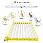 Morishima Automatic Multifunction Incubator Egg Tray Turning Hatcher for Chickens/Ducks/Birds/Poultry（9 Tubes）