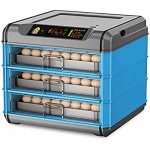 Egg Incubator, Fully Automatic Poultry Hatcher + Intelligent Temperature Control and Humidity Control, Efficient Turning Hatcher for Chickens Ducks Geese Birds