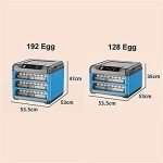 Egg Incubator, Fully Automatic Poultry Hatcher + Intelligent Temperature Control and Humidity Control, Efficient Turning Hatcher for Chickens Ducks Geese Birds