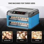 Egg Incubator, Fully Automatic Poultry Hatcher + Intelligent Temperature Control and Humidity Control, Efficient Turning Hatcher for Chickens Ducks Geese Birds