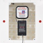 Farm Innovators 4250 Heated Digital Circulated Air Incubator (encubadora para huevos) w/Automatic Egg Turner for Improved Egg Hatching, White (2 Pack)