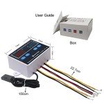 KETOTEK Temperature Humidity Controller Digital Thermostat Module 120V, Heating Cooling Humidification and dehumidification Control 110V 10A, Fahrenheit Display