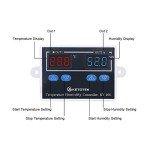 KETOTEK Temperature Humidity Controller Digital Thermostat Module 120V, Heating Cooling Humidification and dehumidification Control 110V 10A, Fahrenheit Display