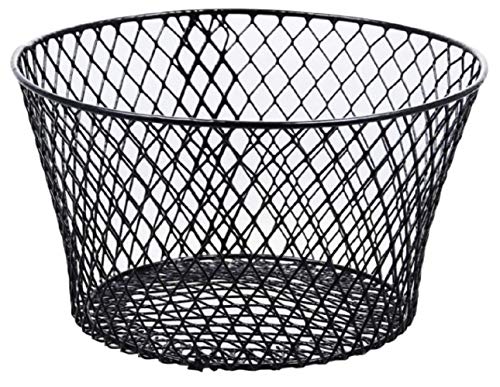 Black Round Coated Wire Egg Baskets 