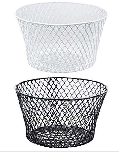 Black Round Coated Wire Egg Baskets 