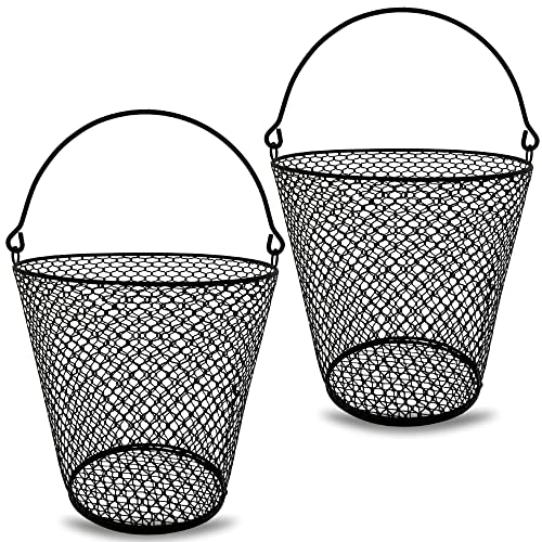 Quail Egg Wire Collection Baskets with Handle (2 Pack)
