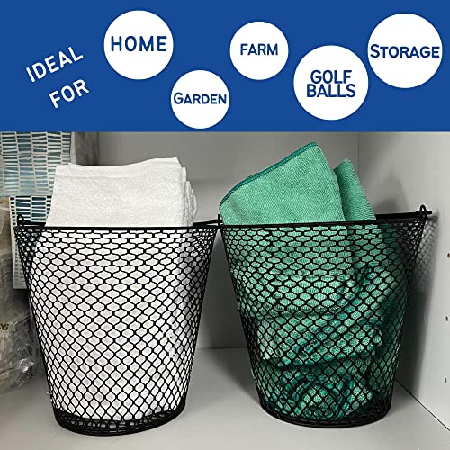 Quail Egg Wire Collection Baskets with Handle (2 Pack)