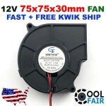 75mm 12V Blower Fan 7530 75 x 30mm Computer Cooling Exhaust Fan 2-pin