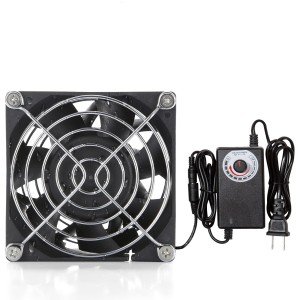 12V DC 80mmx38mm Moisture-Proof Small Computer Muffin Exhaust Vent Fan Speed ...