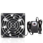 12V DC 80mmx38mm Moisture-Proof Small Computer Muffin Exhaust Vent Fan Speed ...