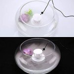 FITNATE 350ml/H Mist Maker Metal Fogger Atomizer for Water Fountain Pond Pot Rockery Sink, with Removable Splash Guard,Atomized disc and Changing Tools