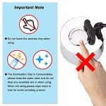 FITNATE 350ml/H Mist Maker Metal Fogger Atomizer for Water Fountain Pond Pot Rockery Sink, with Removable Splash Guard,Atomized disc and Changing Tools