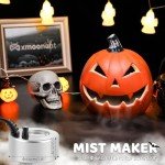 Mxmoonant Mist Maker 350ml/H, Halloween Party Ultrasonic Pond Fogger Aluminum Mister with Splash Guard for Water Fountain Rockery Holidays Decoration Humidifying Plant