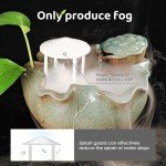 Mxmoonant Mist Maker 350ml/H, Halloween Party Ultrasonic Pond Fogger Aluminum Mister with Splash Guard for Water Fountain Rockery Holidays Decoration Humidifying Plant