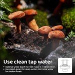 Mxmoonant Mist Maker 350ml/H, Halloween Party Ultrasonic Pond Fogger Aluminum Mister with Splash Guard for Water Fountain Rockery Holidays Decoration Humidifying Plant