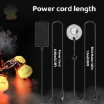 Mxmoonant Mist Maker 350ml/H, Halloween Party Ultrasonic Pond Fogger Aluminum Mister with Splash Guard for Water Fountain Rockery Holidays Decoration Humidifying Plant