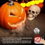 Mxmoonant Mist Maker 350ml/H, Halloween Party Ultrasonic Pond Fogger Aluminum Mister with Splash Guard for Water Fountain Rockery Holidays Decoration Humidifying Plant