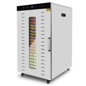 Commercial Food Dehydrator for Jerky, Large Drying Space with 20 Stainless Steel Trays, 1700W Dehydrated Dryer, 24H Timer, 194°F Temperature Control, for Herbs, Meat, Fruit, and Yogurt