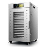 Septree Commercial Food Dehydrator 18 Trays, 1500W Large Capacity 32.6ft² Food Dryer Machine for Jerky, Meat, Fruit, Herbs, Full Stainless Steel Industrial Dehydrater Biltong Maker