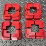 16Pack Harvest Right Freeze Dryer Extra Tall Tray Stackers Fits All sizes - Red