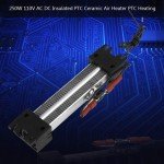 PTC Thermostat Heating Element 250W 110V,Insulated Ceramic Aluminum Tube Air ...