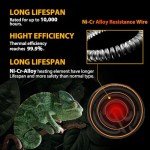 BNOSDM Reptile 75W Ceramic Heat Emitter,4 Pack Reptile Heat Lamp Bulbs,Non Light Emitting,Brooder Coop Heater Lamp Bulb for Amphibian Reptile Lizard Turtle Chicken