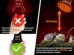 BNOSDM Reptile 75W Ceramic Heat Emitter,4 Pack Reptile Heat Lamp Bulbs,Non Light Emitting,Brooder Coop Heater Lamp Bulb for Amphibian Reptile Lizard Turtle Chicken