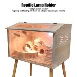 Aqur2020 Reptile Ceramic Heat Lamp Holder, Light Fixture Holder E27 Socket High Temperature Proof, Easy Installation, Universal Usage for Tortoise (US Plug 120V)